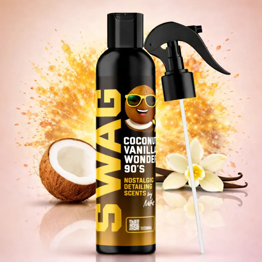 Désodorisant voiture Coconut Vanilla Wonder 90's 150ml - Senteur coco vanille - Bubble Auto