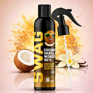 Désodorisant voiture Coconut Vanilla Wonder 90's 150ml - Senteur coco vanille - Bubble Auto