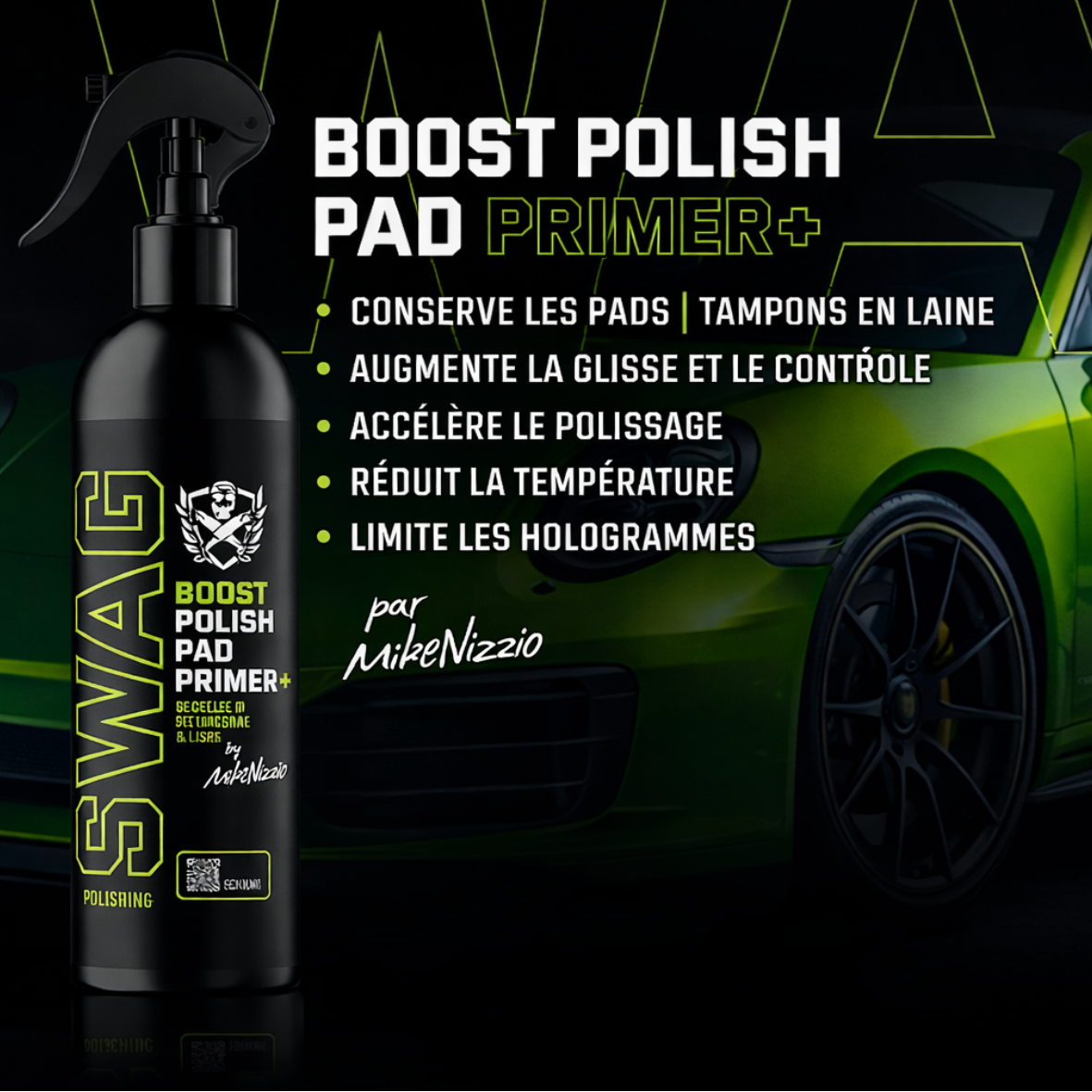 Swag BOOST POLISH PAD PRIMER+ 500 ml – Primer Tampon Polissage
