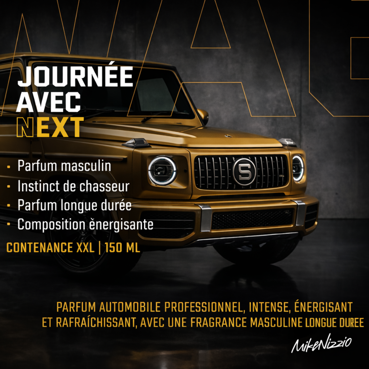 Désodorisant voiture Day With Next 150ml - Senteur premium - Bubble Auto
