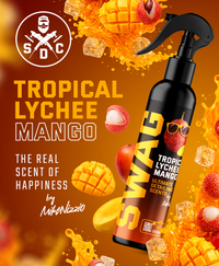 Désodorisant voiture Tropical Lychee Mango - Senteur fruitée tropicale - Bubble Auto