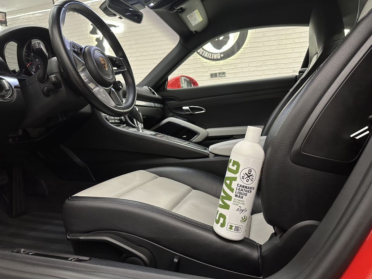 Soin cuir voiture Cannabis 150ml - Cire naturelle protection - Bubble Auto